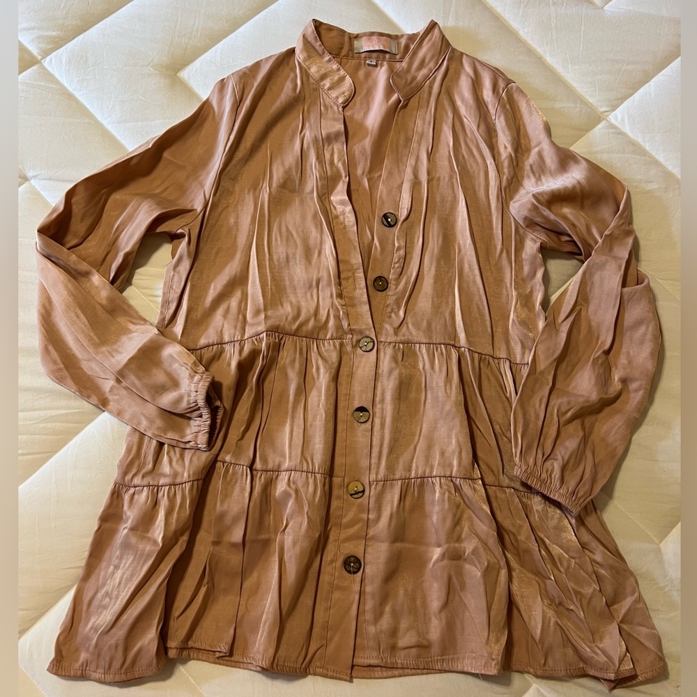 Women’s blush pink blouse. Size S.